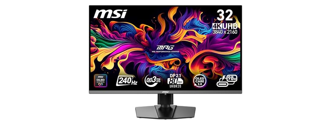 MSI 32" 4k Gaming Monitor | MPG 322URX QD-OLED - Gallery 2