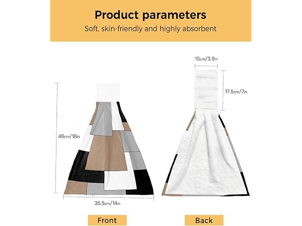 Color Block Hanging Hand Towels Kitchen