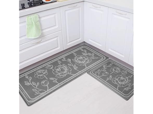 ROTTOGOON Kitchen Floor Mat 2Pk Grey