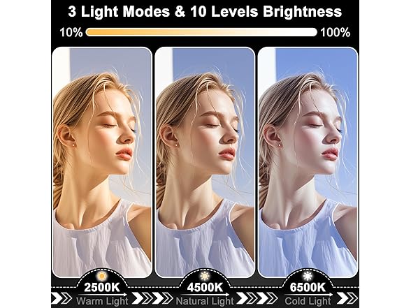 Hagibis LED Video Light, 2500mAh Rechargeable