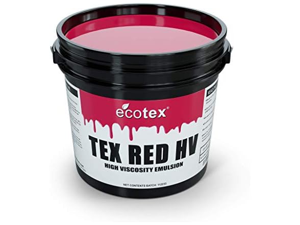 Ecotex Tex Red HV Emulsion (Quart 32oz.)