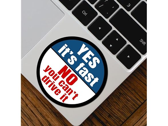 3Pk Decals Goes Fast Can't Ride 4"