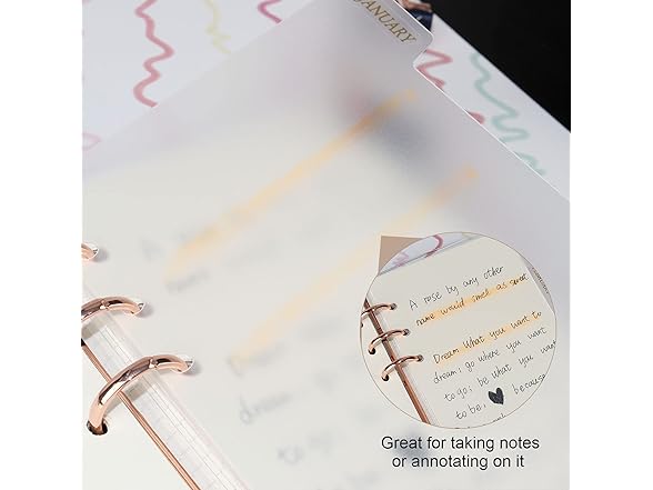 etspolt A6 Binder Dividers Plastic