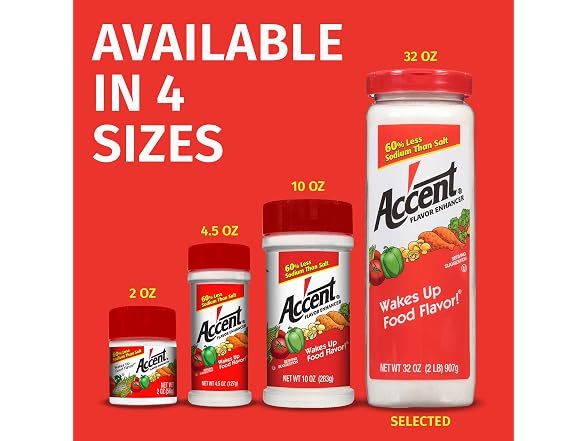6PK Ac'cent All Natural Flavor Enhancer, 4.5 oz. - Gallery 5
