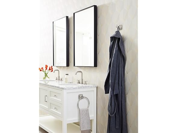 Amerock Stature Single Prong Brushed Nickel Wall-Mounted Hook