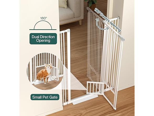 Ostutry 53in Tall Pet Gate for Doorway