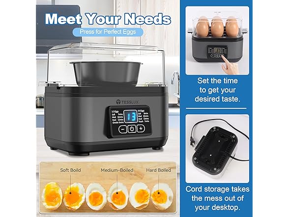 Rapid Egg Cooker Gray