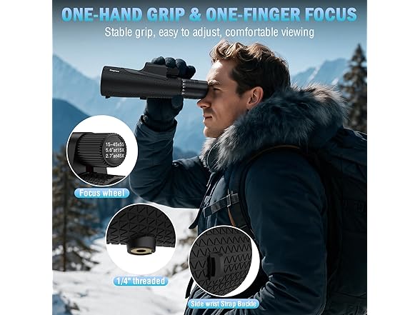 15-45x55 Zoom Monocular Telescope-High