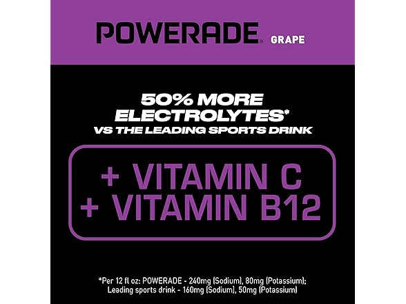 8PK POWERADE Sports Drink Grape, 20 Ounce