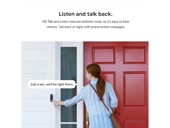 Google Nest Doorbell (Wired) Black