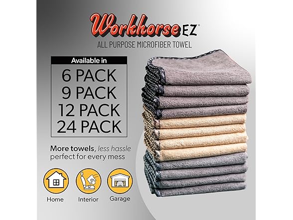 Chemical Guys Microfiber Cleaning Cloths 12pk