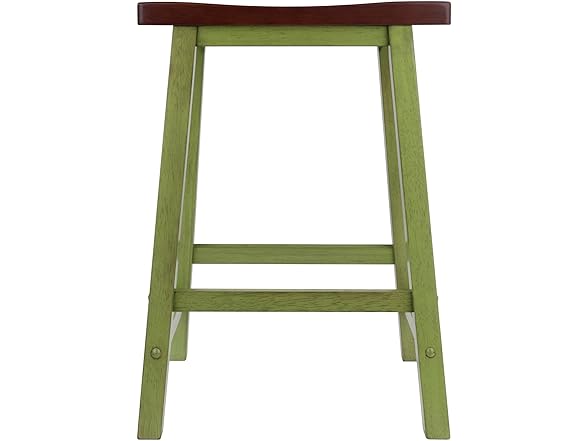 Winsome Satori Saddle Seat 24In Counter Stool Rustic