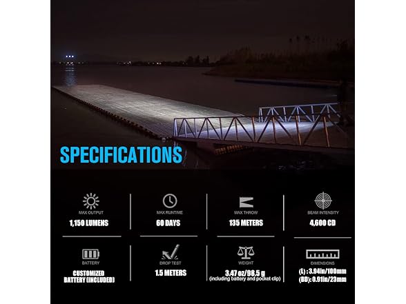 OLIGHT S2R II 1150 Lumens EDC Flashlight