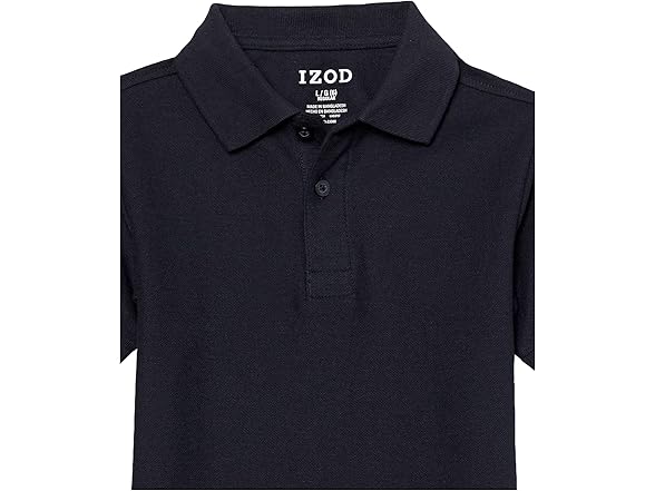 IZOD Boys' School Uniform S/S Pique Polo