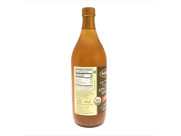 1CT 100% Raw Unfiltered Organic Apple Cider Vinegar