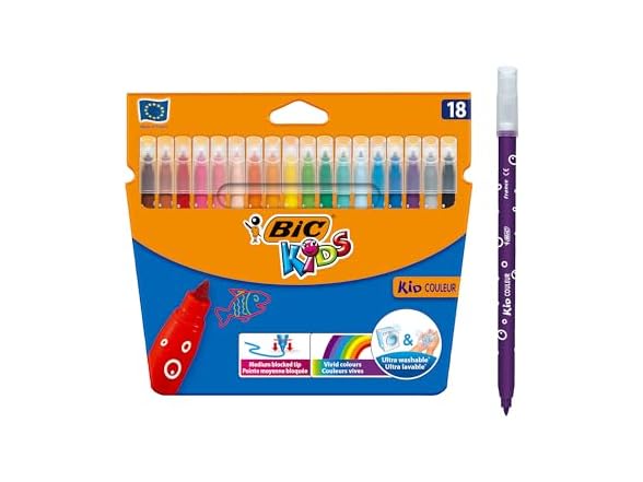 BIC Kids Kid Couleur Felt Tip Colouring Pens