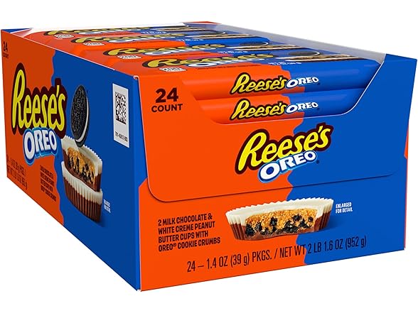 Reeses Oreo Milk Choc White Creme 24ct