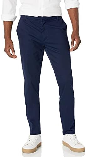 Amazon Essentials Mens Slim Fit Wrinkle Resistant Flat Front Stretch Chino Pant