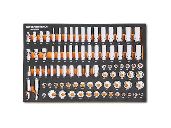 GEARWRENCH 85 Piece 3/8” Drive Master SAE Socket Set