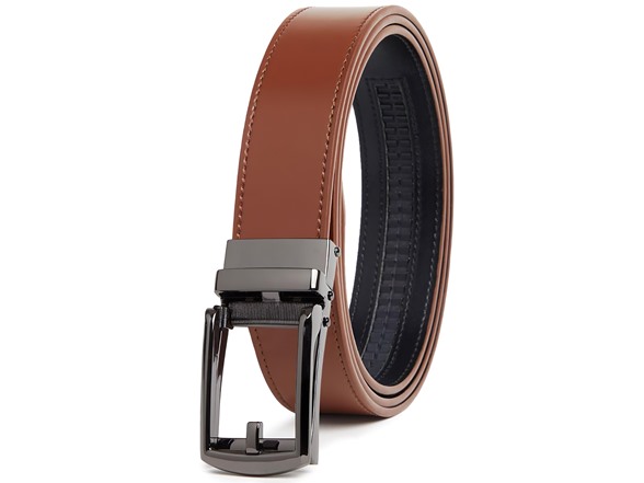 Cognac Belt / Black Buckle
