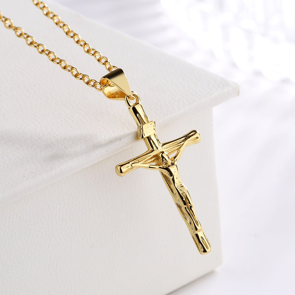 14K Gold Crucifix Cross Necklace - Gallery 4