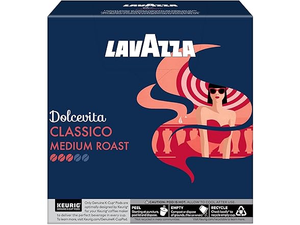 32ct Lavazza Dolcevita Classico, Single-Serve KCups