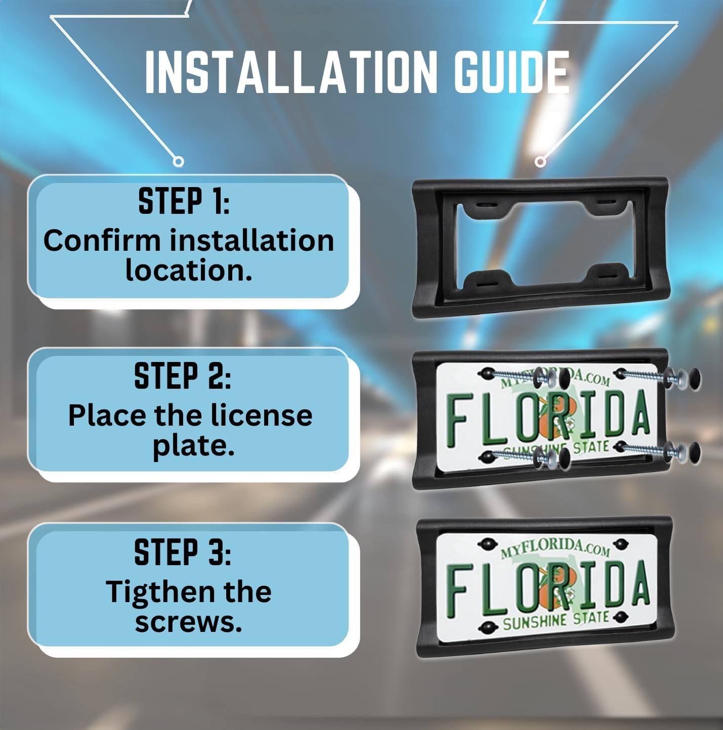 Zone Tech License Plate Bumper Guard - Gallery 8