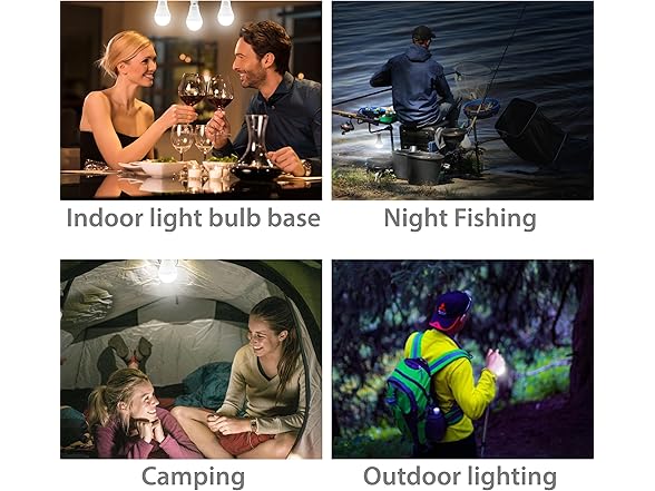 4 Pack Emergency-Rechargeable-Light-Bulb