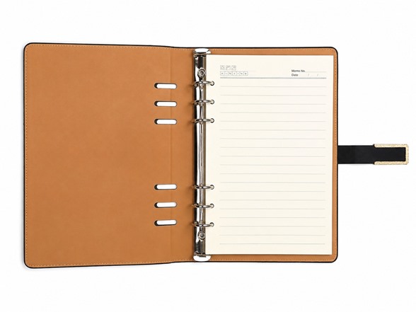 Classycoo A5 PU Leather 6-Ring Binder Notebook- Choose Color