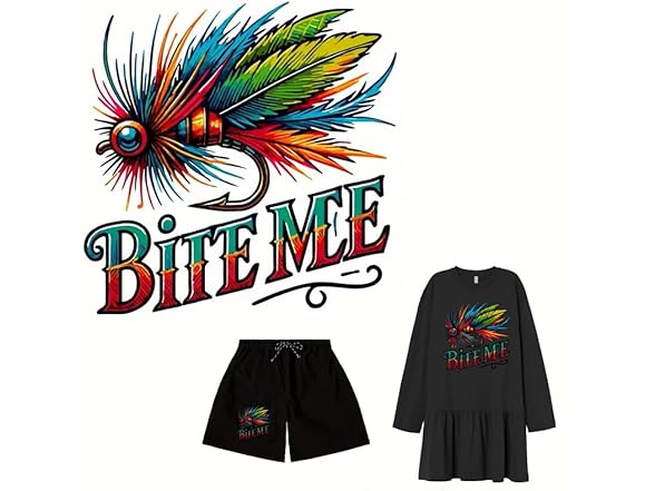 Xucload Bite Me Funny Fishing Lure Patch