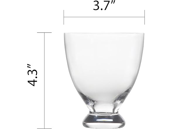 Fortessa Gala Glass, 11 Ounce Lowball Cocktail (Set of 4)