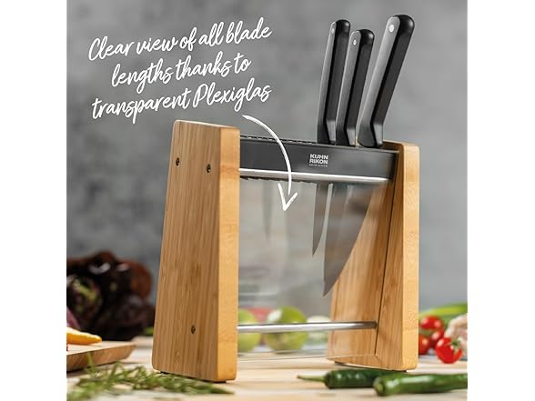Kuhn Rikon ICED Bamboo Knife Block