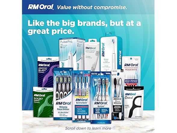 RM Oral RM Oral Pulse Sonic Powered Toothbrush w