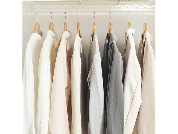 JS Hanger 20 Pack Solid Wooden Hangers