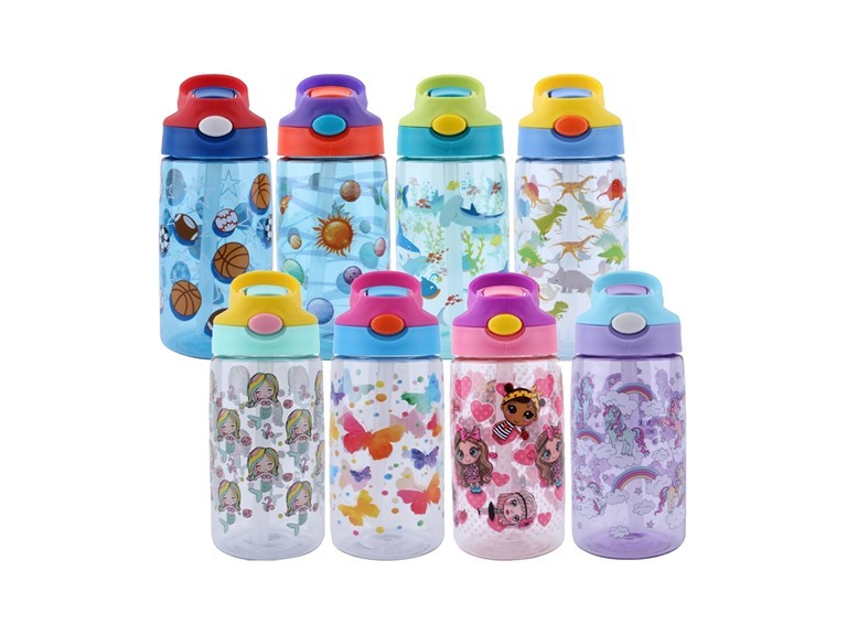 SPLASH WC - KID'S WATER BOTTLES - 8PK 16.9 oz Capacity