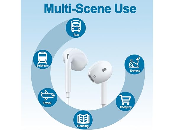 SKLNXAZ USB-C Headphones iPhone 17/16/15 Pro Max