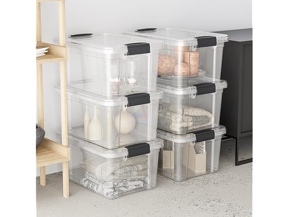 Superio Storage Bins with Lids1.85 Qt, 36 Pack