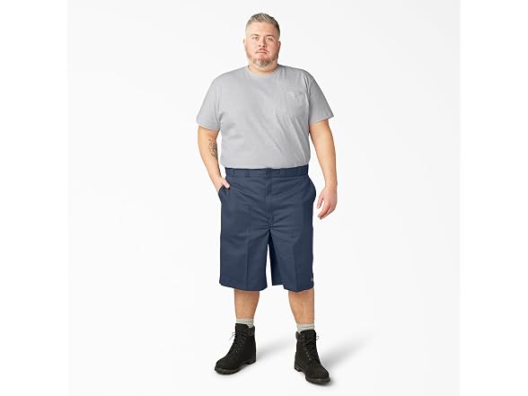 Dickies Men (42) 13-Inch Loose Work Shorts Navy