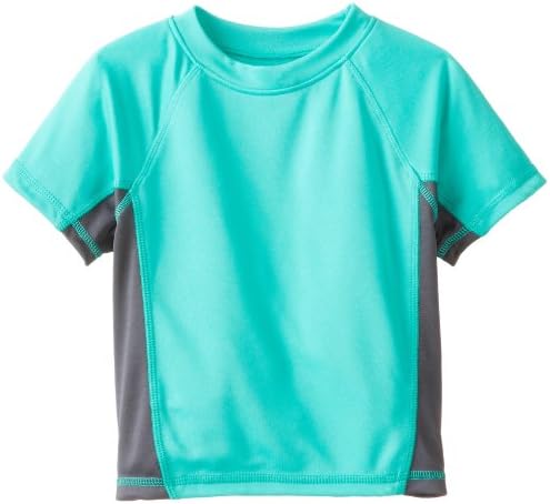Kanu Surf Boys' Short Sleeve UPF 50+ Rashguard Swim Shirt, CB Atlantis, 2T