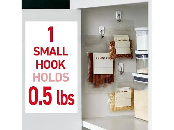 Command Small Wire Hooks, 16 Hooks