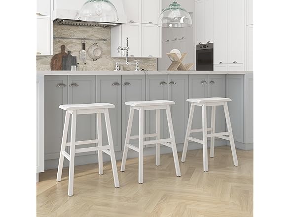 Hillsdale Moreno Wood Backless Bar Height Stool