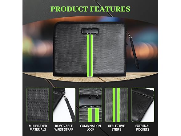 5200F Fireproof Document Bag, Fireproof