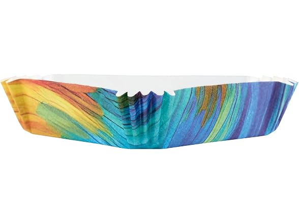 Restaurantware 6.8 oz Paper Triangle Baking Cup, 200 Pack