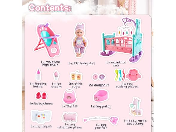 deAO baby doll Play Set