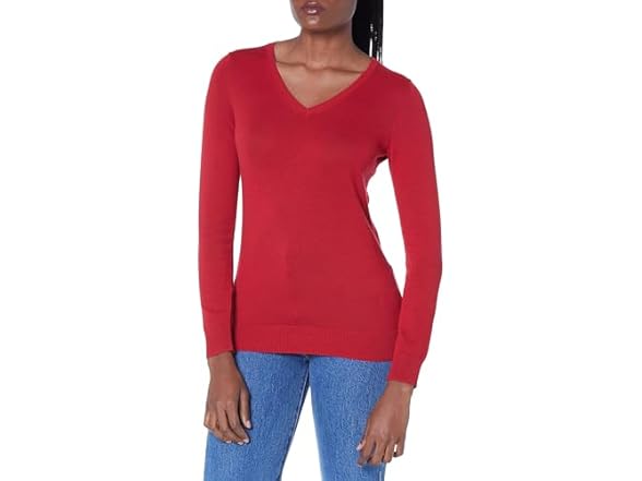 AE Womens Regular-Fit V-Neck Sweater