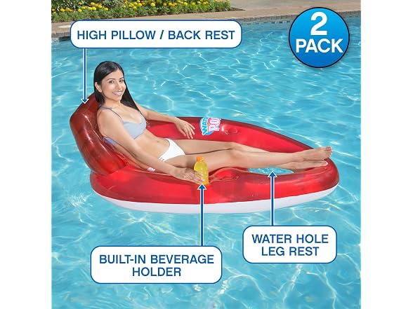 Poolmaster Water Pop Deluxe Pool Float 2-Pack