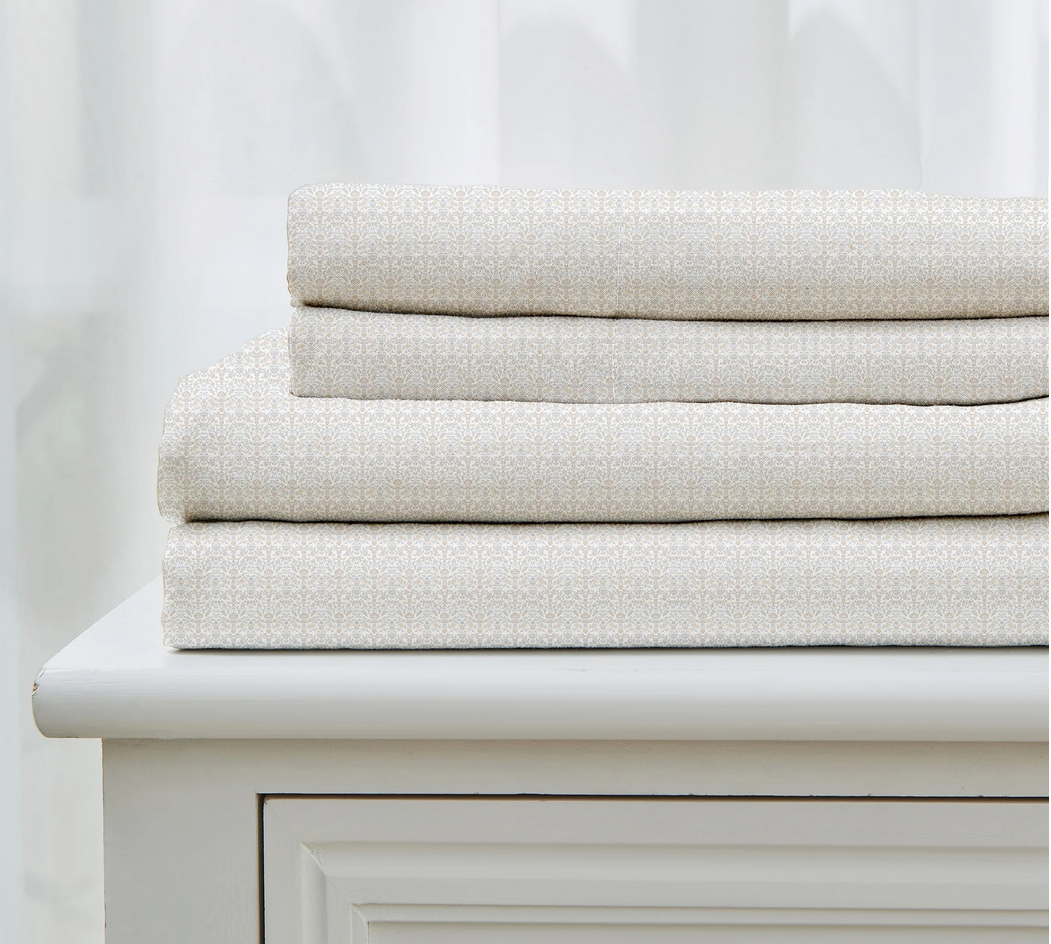 Patina Vie Printed Microfiber Sheet Set - Gallery 18