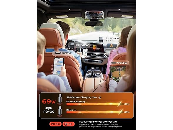 LISEN Retractable Car Charger