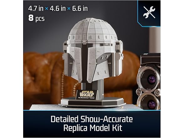4D Build, Star Wars Mandalorian Helmet Model Kit