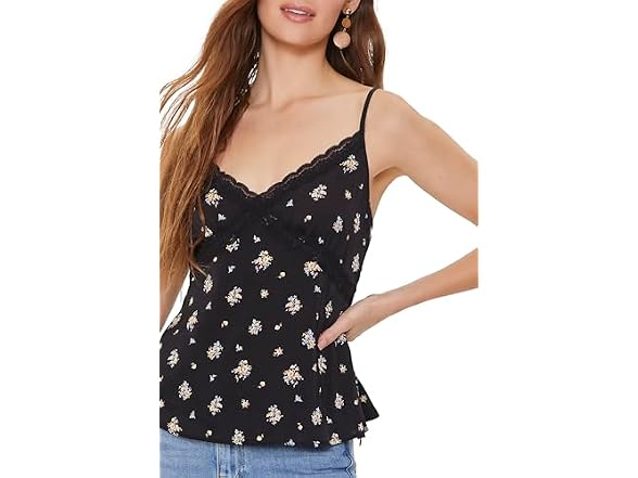 Forever 21 (S) Lace-Trim Cami